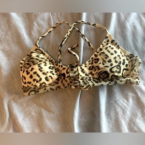 RVCA LEOPARD Bikini Top 👙